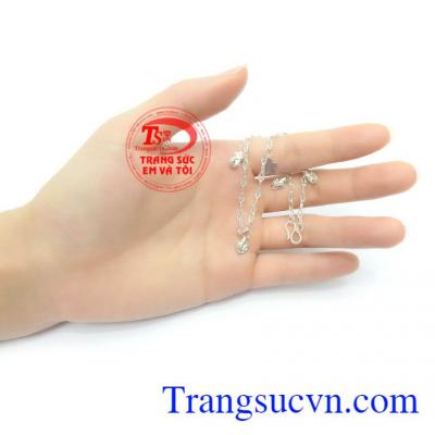 Lắc Chân Nữ Bạc Thời Trang