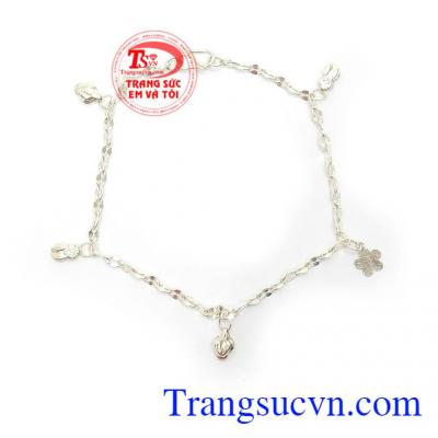 Lắc Chân Nữ Bạc Thời Trang
