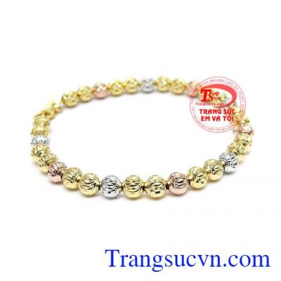 Lắc bi nhập khẩu vàng 18k