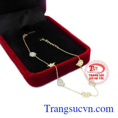 Lắc chân vàng 10k tinh tế