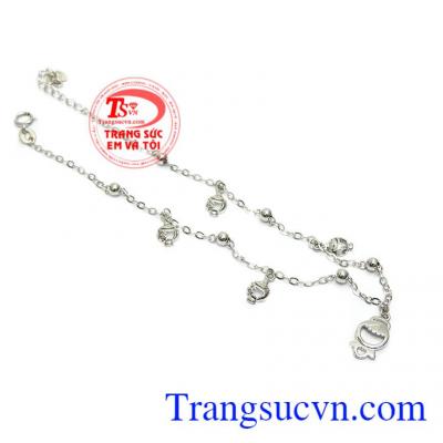 Lắc chân vàng sang trọng quý phái