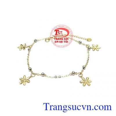 Lắc Chân Nữ Vàng Cá Tính kiểu dáng mới lạ, tinh xảo, mang lại nét tinh tế, sang trọng và đẳng cấp cho phái đẹp