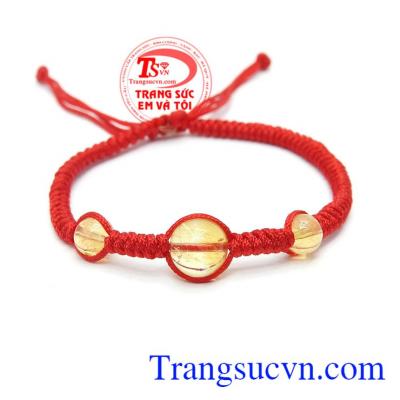 Dây tết thạch anh vàng may mắn là sản phẩm dây tết handmade xinh xắn
