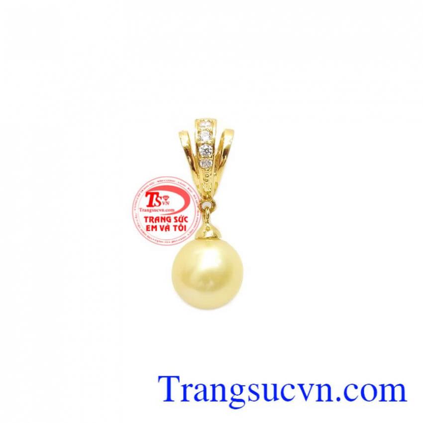 Mặt dây ngọc trai vàng độc đáo