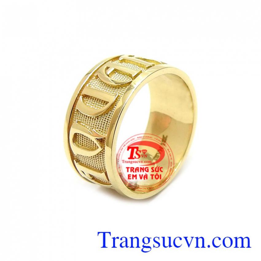Nhẫn Nam Vàng 18k Phong Cách