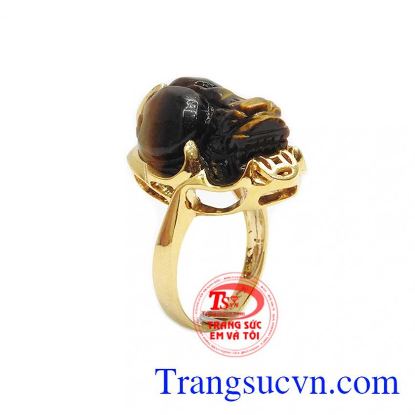 Nhẫn tỳ hưu mắt hổ ngậm kim tiền