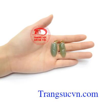 Mặt dây ngọc cẩm thạch thiên nhiên cao cấp. Mặt Dây Ve Sầu Ngọc May Mắn