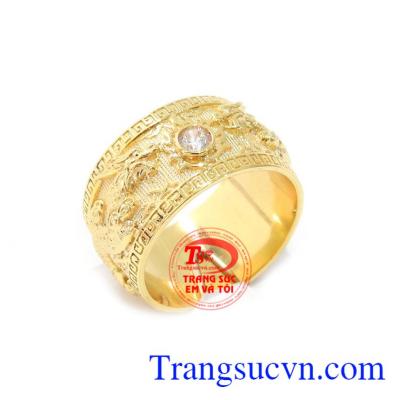 Nhẫn nam rồng vàng đẹp 14k