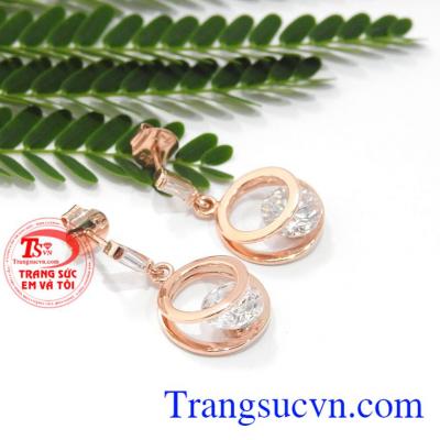 Hoa tai vàng hồng