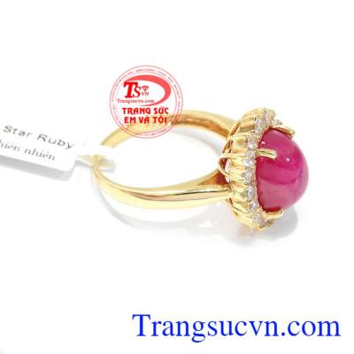 Ruby sao thiên nhiên mang lại nhiều may mắn cho người mệnh hỏa và mệnh thổ