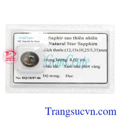 Sapphire Sao Ép Vỉ Cao Cấp là viên đá của sức khỏe, sự may mắn và hưng vượng