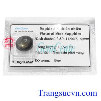 Sapphire Sao Tài Lộc trong phong thủy là viên đá của sự thịnh vượng, quỳ uy, may mắn và hạnh phúc