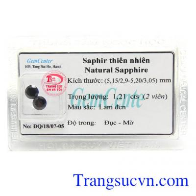 Đôi Sapphire Thiên Nhiên Ép Vỉ là viên đá của quyền uy, sự thịnh vượng, sức khỏe, hạnh phúc và lòng trung thành