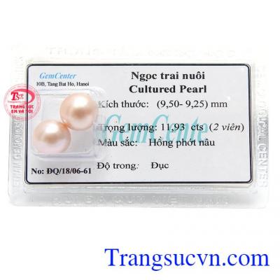 Cặp Ngọc Trai Hoa Tai Xinh Xắn