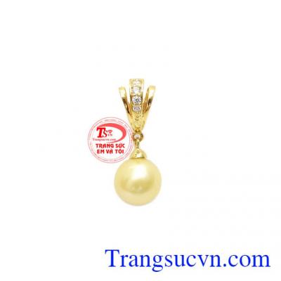 Mặt dây ngọc trai vàng độc đáo