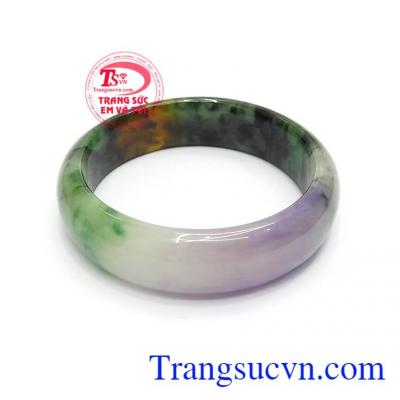 Vòng Cẩm Thạch Bình An thiên nhiên vân ngọc đẹp đeo phong thủy may mắn