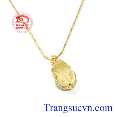 Mặt dây tỳ hưu ngậm vàng