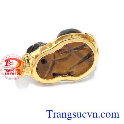Mặt Tỳ Hưu bọc vàng quý phái tinh tế