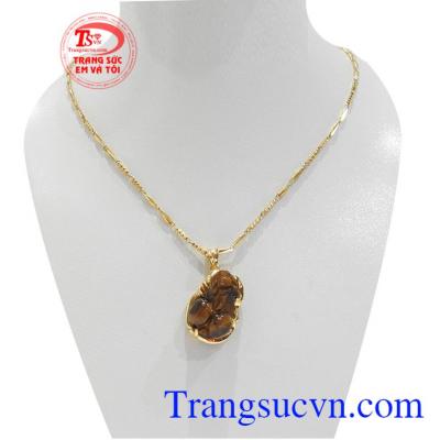 Bộ dây chuyền đá mắt hổ
