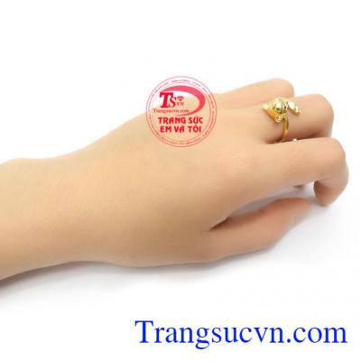 Nhẫn nữ vàng 10k bền đẹp, tinh xảo
