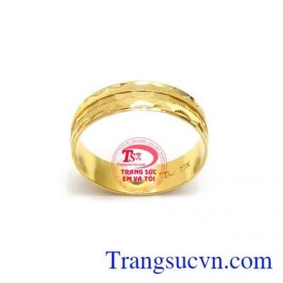 Nhẫn Nữ Vàng 10k Tinh Tế chế tác đẹp, kiểu dáng thời trang