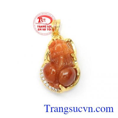 Mặt Dây Tỳ Hưu Đại Phúc Lộc vàng 14k bền đẹp, sang trọng