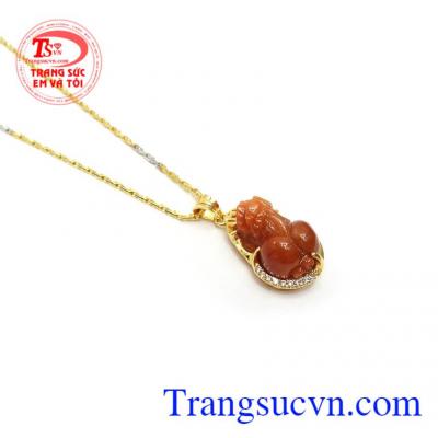 Mặt dây chuyền Tỳ hưu phong thủy tài lộc hanh thông