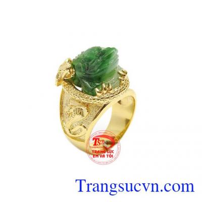 Nhẫn nam thiềm thừ may mắn