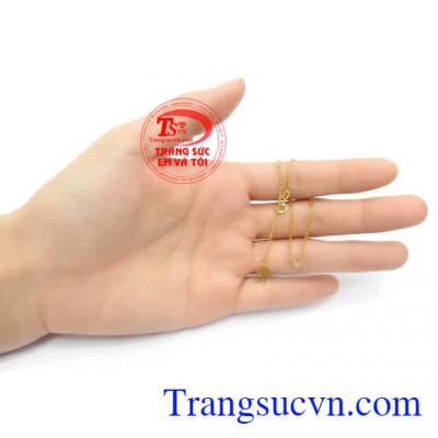 Lắc chân vàng tây 10k cá tính phong cách phái đẹp