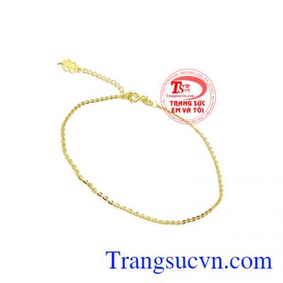Lắc Chân Vàng 10k Tinh Xảo