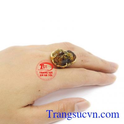 Nhẫn tỳ hưu mắt hổ được bảo hành uy tín, giao hàng toàn quốc