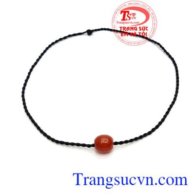 Dây cổ mã não độc đáo màu đỏ hợp mệnh thổ và hỏa