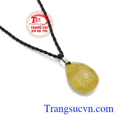 Dây đeo cổ thạch anh thiên nhiên là sản phẩm thạch anh tóc vàng đẹp