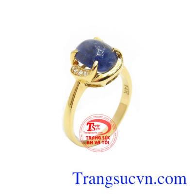 Nhẫn Nữ Sapphire Tinh Xảo, thiết kế mới lạ, độc đáo, phù hợp phong cách thời trang