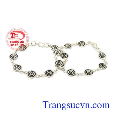 Lắc tay bạc thái xinh xắn