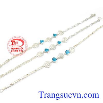 Lắc tay nữ bạc đẹp