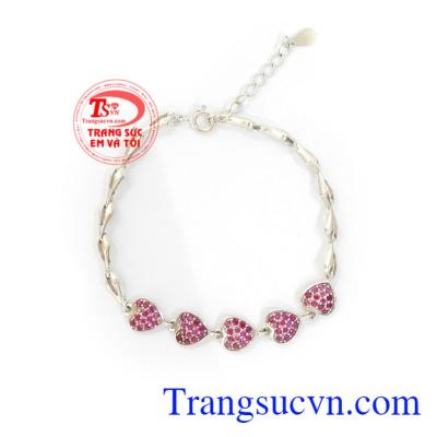 Lắc tay bạc thời trang