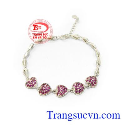 Lắc Bạc Đính Đá Phong Cách bền đẹp, chất lượng, kiểu dáng tinh xảo