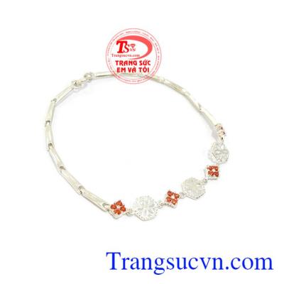 Lắc Bạc Nữ Quý Phái bạc 92.5 bền đẹp, chất lượng, chế tác độc đáo