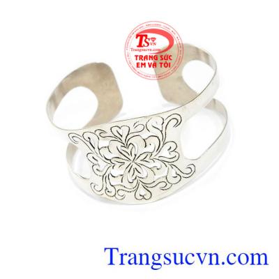 Vòng tay bạc thái đẹp họa tiết đẹp