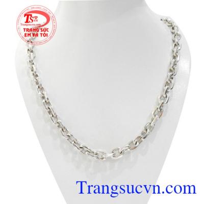 Dây Bạc Nam Thời Trang Mạnh Mẽ kiểu dáng độc đáo, mới lạ