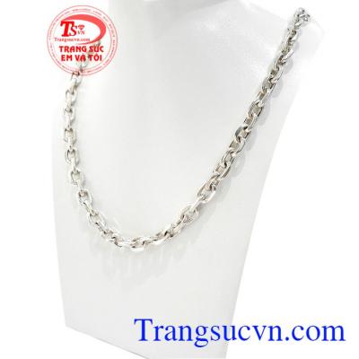 Dây Bạc Nam Thời Trang Mạnh Mẽ phù hợp nhiều phong cách thời trang, mang lại sự cá tính, mạnh mẽ và phong cách phái mạnh