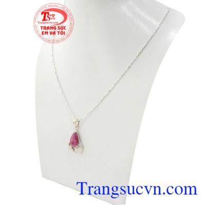 Bộ dây chuyền nữ Ruby may mắn