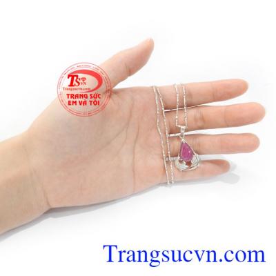 Bộ Dây Chuyền Nữ Ruby Xinh Xắn thương hiệu Em và Tôi uy tín, chất lượng, chế tác theo yêu cầu