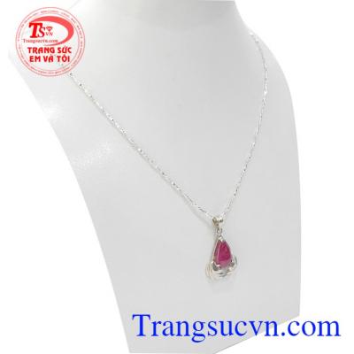 Bộ Dây Chuyền Nữ Ruby Xinh Xắn