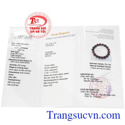 Chứng chỉ đá quý thiên nhiên từ trung tâm Doji