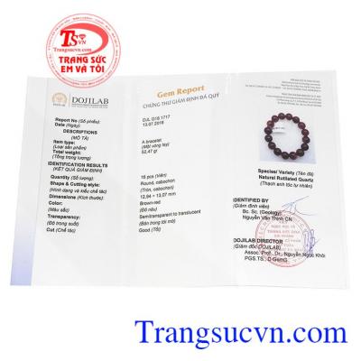 Chứng chỉ kiểm định đá quý từ trung tâm Dojilab