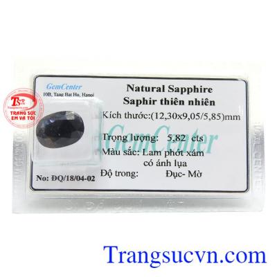 Viên Sapphire Phong Thủy An Nhiên chứa nguồn năng lượng tốt dồi dào, là viên đá của sự thịnh vượng, giàu sang, tình yêu và lòng chung thủy