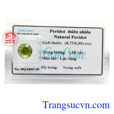 Viên Peridot Thiên Nhiên Tài Lộc màu sắc đẹp, chất lượng cao