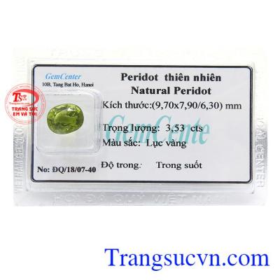 Peridot Ép Vỉ May Mắn